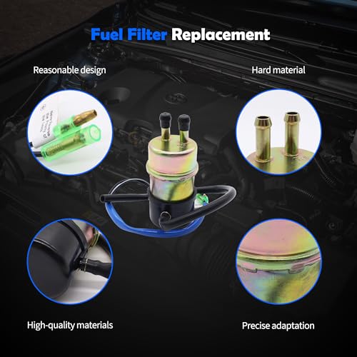 Electric Fuel Pump 49040-1055 Compatible with Kawasaki Mule 3000 - size: 49040-1055