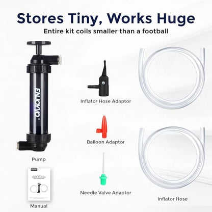 3 GPM Manual Siphon Pump for Gas, Diesel, Oil with Air Pump