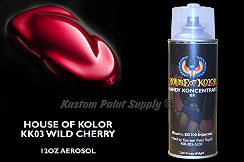 House of Kolor Wild Cherry Kandy KK03 12oz Aerosol Can Red Candy Kosmic Kolor