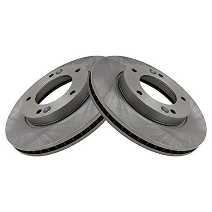 TRQ Front Brake Pad and Rotor Set Ceramic - style: BKA10471