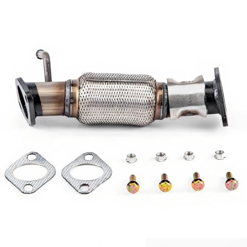 100% Stainless Steel Front Exhaust Flex Pipe for 10-13 Kia Forte 52548 - size: for 10-13 Kia Forte 2.0L,2.4L