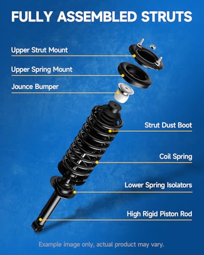 271680 271681 Pair Rear Strut Shock Assembly w/Coil Spring for - size: for 1exus ES300; Toyota Avalon; Toyota Camry, style: Rear
