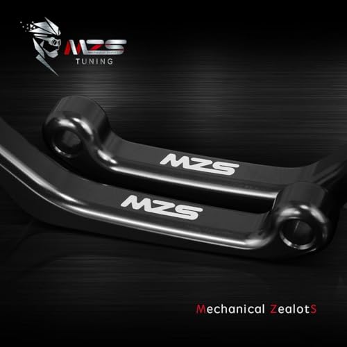 MZS Black Dirt Bike Brake Clutch Levers Adjustable Foldable Pivot Short Set - color: Black, size: TTR230/YZ80 YZ8/ RM85/RM125/KLX125/ KLX300R