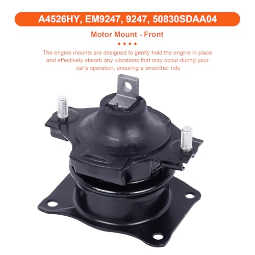 Engine Motor Mount Set & Trans Mount Compatible with Acura MDX/ZDX 2010-2013 V6 3.7L 4PCS, Replacement for A4526HY A65016 A65097HY A65094 - size: MDX/ZDX 10-13 3.7L
