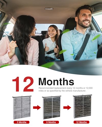 Puroma Cabin Air Filter Activated Carbon for CF11811 CPJ6X Mazda 3&6 CX-5 - style: MCF811S