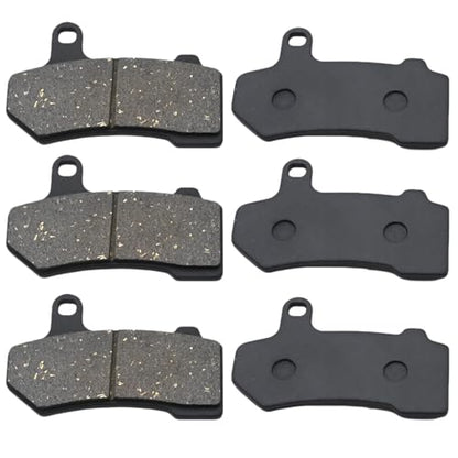 Front and Rear Brake Pads Replacement for Harley Road Glide 2008-2021, for FLHX Street Glide 2008-2022, for Road King 2008-2022, for FLHTCU Ultra Classic Electra Glide 2008-2015
