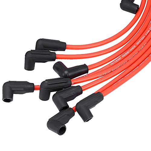10.5 MM High Performance Spark Plug Wire Set for HEI SBC BBC 350 383 454 Electronic (9Pcs)