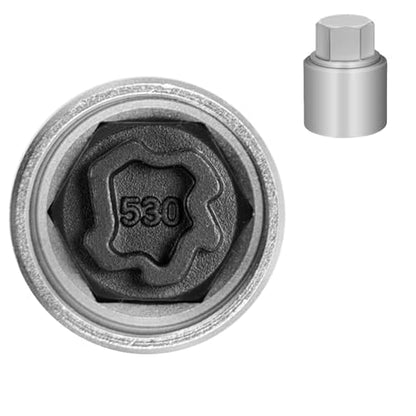 530 Wheel Locking Nut Key for VW, Socket Adapter (OD 28mm-ID 25mm) - size: Socket 530