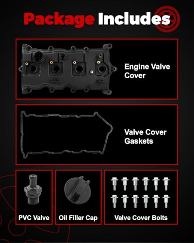 Engine Valve Cover L4 2.5L Fits for 2007-2013 Altima, 2008-2013 Rogue - size: 13264-JA00A