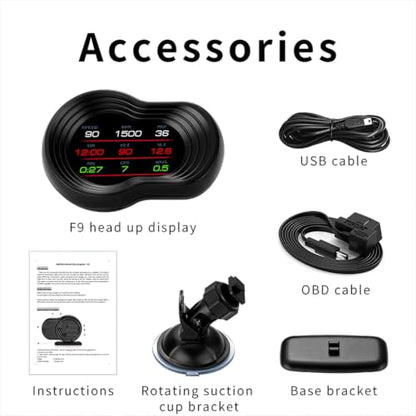 OBD2 Gauges Display Heads Up Display for Cars Digital Speedometer for Car