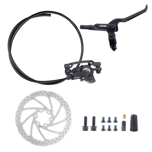 WEEROCK Hydraulic Brake Set Bike Disc Brakes Kit with Left Front 800mm Right Rear 1550 mm 160mm Rotors Aluminum Alloy Hydraulic Brake Fit for Mountain Bike, MTB - color: Right Rear