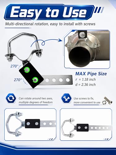 4 Pcs Universal Exhaust Hanger for 1" - 2.25" Pipes,Oe Style