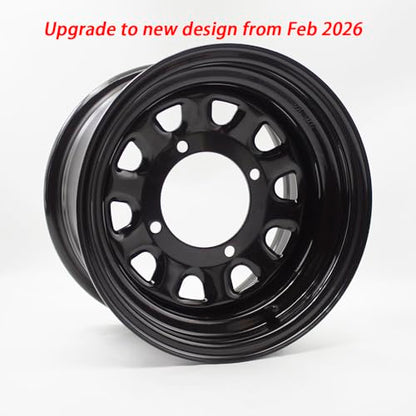 12x7 ATV Wheel Steel Rim 4/137 offset 4+3 for Kawasaki Mule 500 520 550 610