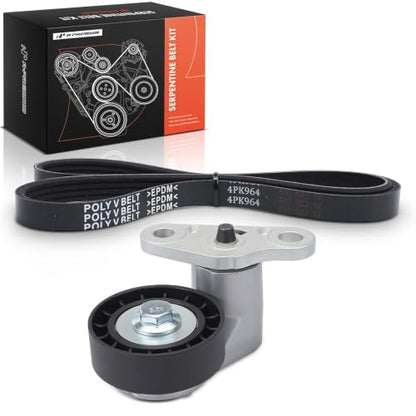 A-Premium Engine Serpentine Drive Belt Kit W/Tensioner