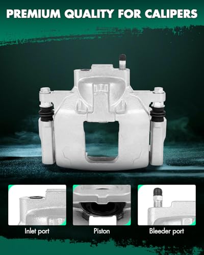 SCITOO 1PC 18B5044A Front Driver Side Disc Brake Caliper With Bracket - size: Front Driver[18B5044A]Silver