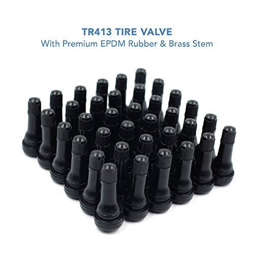 CKAuto TR413 & TR414 Snap-in Rubber Valve Stems(100Pcs/Bag/Style)