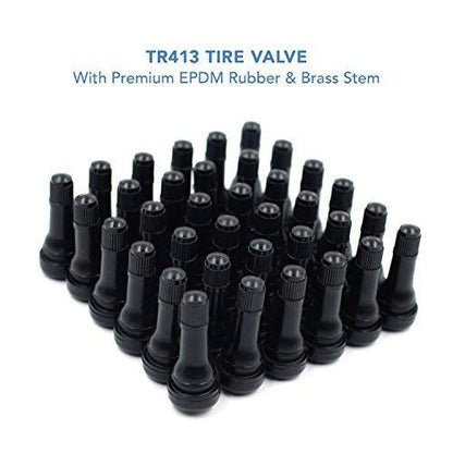 CKAuto TR413 & TR414 Snap-in Rubber Valve Stems(100Pcs/Bag/Style)
