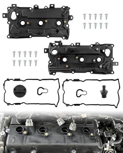 Engine Valve Cover Kit with Gasket & Bolts for 3.5L N-ISSAN I-NFINITI - size: 264996, 264995
