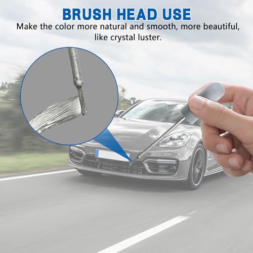 Touch Up Paint for Cars, Car Paint Scratch Repair Kit, Auto Pen Scratch Repair Two-In-One Touch Up Paints, Car Wheel Scratch Repair Touch Up Paints Pen Universal Fit Most Vehicle Wheels (Silver) - color: Silver