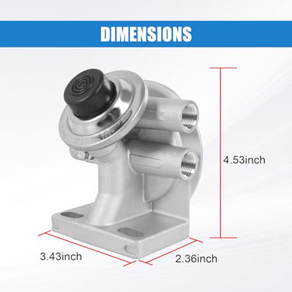 3/8" NPT 1-14" Diesel Fuel Filter Mounting Base Hand Priming Pump Mounting Base Universal