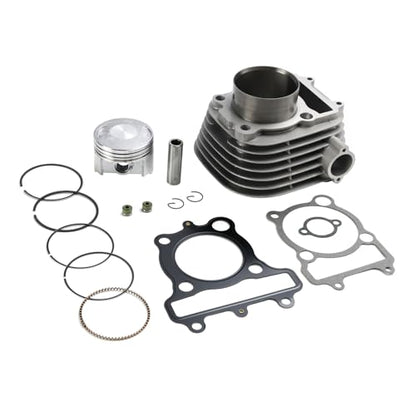67mm Cylinder Piston Gasket Top End Rebuild Kit for Yamaha TW200 Trailway 1987-2024 YFM200 Moto-4 1985-1989 YTM200 Tri-Moto 1983-1985 - Replaces 21V-11310-00 36X-11631-00-A0 1NU-11181-00