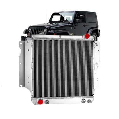3 Row Radiator For Jeep Wrangler TJ YJ 2.4 2.5 4.0 4.2L 1987-2006 - size: 3 Row Radiator