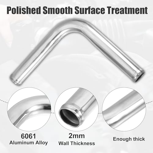 ACROPIX OD 1.25" 90 Degree Aluminum Alloy Tube Intercooler Pipe Bend Elbow - size: OD 1.25"