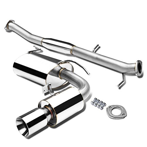Auto Dynasty 3.5" Rolled Catback Exhaust Tip System For 1990-1997 Mazda