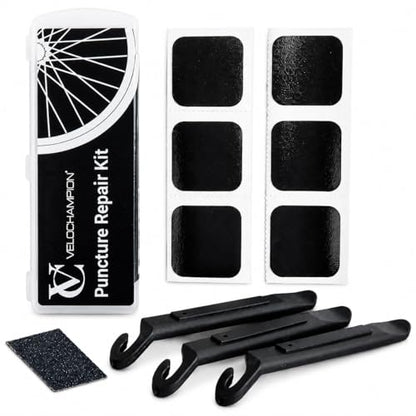 VeloChampion Self Adhesive Bike Puncture Repair Kit with Tire Levers