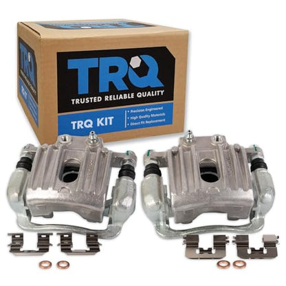 TRQ Rear Brake Caliper Set Zinc Coated Brackets - color: Replacement, size: CLA32304
