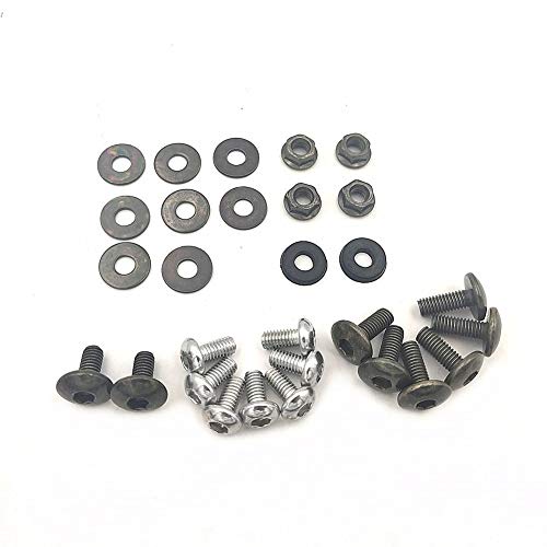 TTR 50 White Plastic Body Fender Kit for Chinese TTR 50cc TTR50E Pit Dirt Bikes Including All Mounting Screw