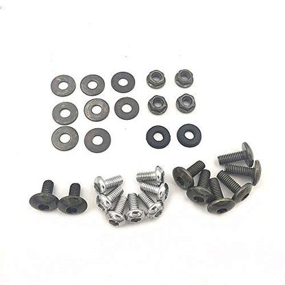 TTR 50 White Plastic Body Fender Kit for Chinese TTR 50cc TTR50E Pit Dirt Bikes Including All Mounting Screw