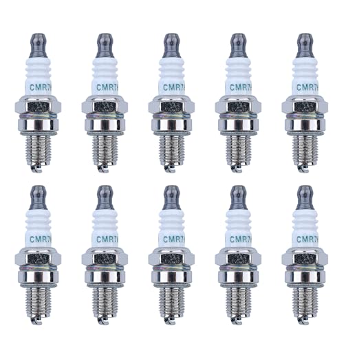 10Pcs CMR7H Spark Plug for Husqvarna 506615101 544260901, Spark Plug Replace for Champion RZ7C NGK Brushcutters Trimmers Chainsaws