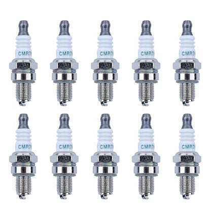 10Pcs CMR7H Spark Plug for Husqvarna 506615101 544260901, Spark Plug Replace for Champion RZ7C NGK Brushcutters Trimmers Chainsaws