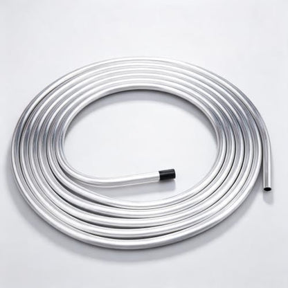 AC PERFORMANCE 1/2" Aluminum Fuel Line Hard Tube, 11.5 Feet Coil - color: Silver, size: 1/2" OD - 11.5FT