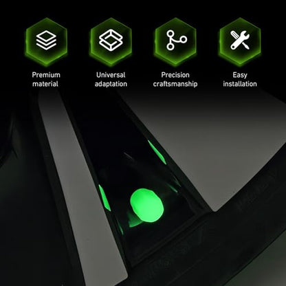 20 PCS Fluorescent Tire Valve Stem Caps, Glow in The Dark Tire Valve Caps, Cool Luminous Tire Air Cap, Universal Wheel Air Covers for Cars Motorcycles SUV Trucks Bikes (Green) - color: Green