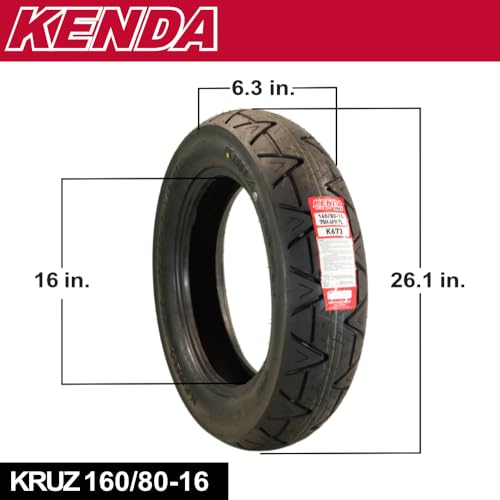 Kenda Kruz K673 150/80H-16 Rear Motorcycle Tire - size: 150/80H-16