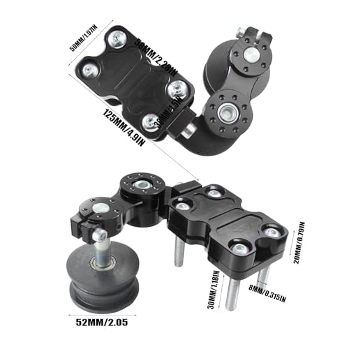 Motorcycle Modified Chain Adjuster Tensioner Wheel Chain Automatic Regulator CNC Aluminum Regulator Motorcycle Accessories For Motorbike Motocross Chopper ATV Dirt Bike (Black) - color: Black