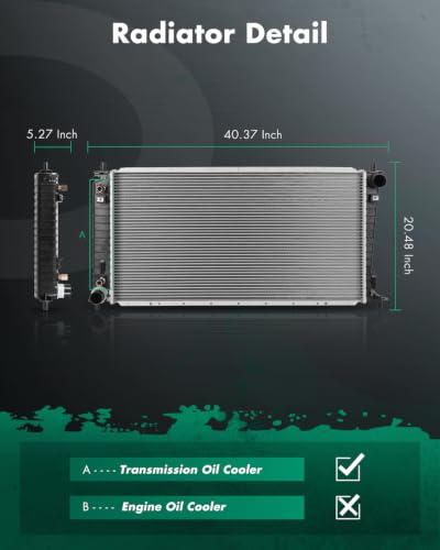 SCITOO Engine Coolant Radiator for Ford Lincoln Expedition F-150 - size: 2136