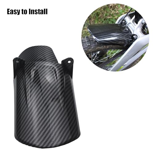 Motorcycle Imitation Carbon Fiber Rear Shock Fender Mudguard Fender Protector Mud Guard Cover Plastic Mud Flap For Light Bee X S X160 X260 Pit Dirt Bike Electric Bike - size: Carbon Fiber 1