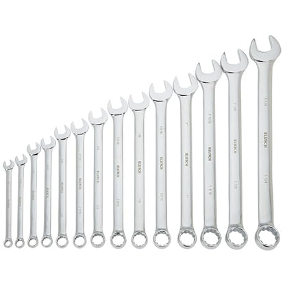 Klutch 14-Pc. Extra-Long SAE Combination Wrench Set - style: SAE