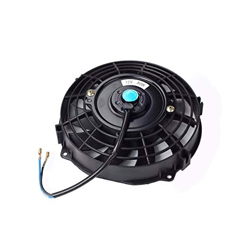 BLACKHORSE-RACING 7" Electric Radiator Fan High 3000 + CFM - size: 7 Inch