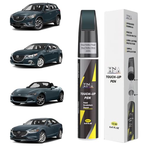 XNA Blue Reflex Pearl/Blue Reflex Mica(42B) for Mazda Touch Up Paint - color: Blue Reflex Pearl/Blue Reflex Mica(42B) for 2014-2017 CX-5/2014-2016 MAZDA3/2017 MX-5 Miata/2014-2018 MAZDA6/2014-2015 CX-9/2014-2015 MAZDA2