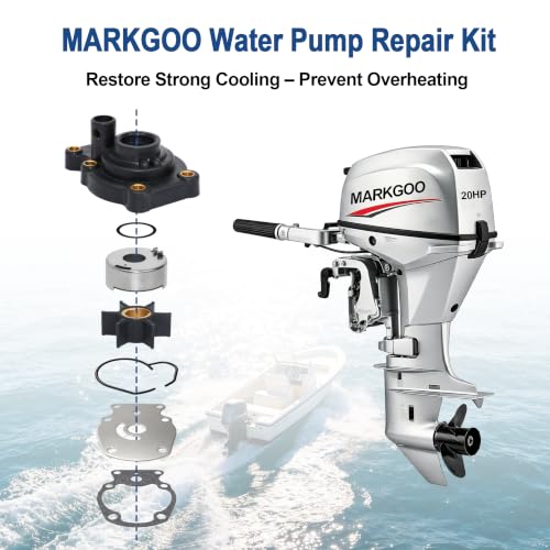 MARKGOO Water Pump Repair Kit 393630 for Johnson Evinrude 20-35 HP Outboard - color: 393630 fits 20 25 30 35HP