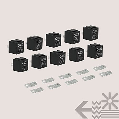 True MODS 10 Pack Bosch Style 5-Pin 12V Relay Kit SPDT 30/40 Amp Automotive - size: 10pc - Bosch 5-Pin Relays