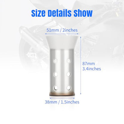 Motorcycle 51mm DB Killer Universal Exhaust Baffle Silencer - size: 51mm - Style 4
