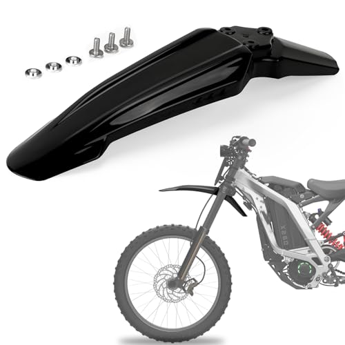 XINGWU Front Fender for Surron Light Bee X/S Segway X160/X260 Dirt Bike Motorcycle Front Fender Modified Mudguard Protector for Ebikes Black - size: Front Fender, style: Black