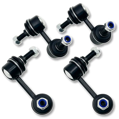 4Pc Front Rear Stabilizer Sway Bar End Links Fit for Honda 2001 2002 2003 2004 2005 Civic, Compatible With Acura 2001 2002 2003 2004 2005 EL K90452+K90453 K90454+K90455 - size: 4PC-K90452 K90454