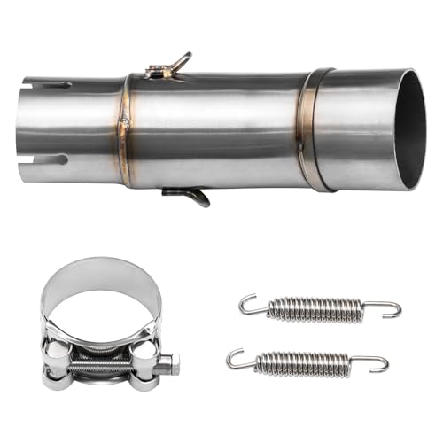 Motorcycle Exhaust Mid Pipe, Slip-On Muffler Adapter Connect Pipe Compatible with Kawasaki Ninja 400 Z400 (2018-2023), Ninja 500 Z500 (2024) - size: 2018-2024