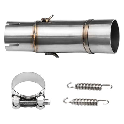 Motorcycle Exhaust Mid Pipe, Exhaust Muffler Adapter Connect Pipe, Compatible with Kawasaki Ninja 250 300 400 500 650 Z250 Z300 Z400 Z500 Z650 2018-2024